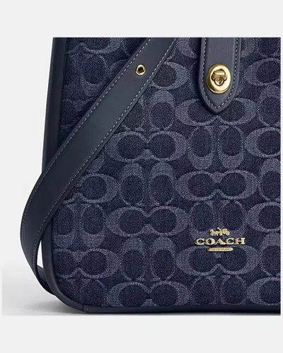 Coach Hadley Convertible Crossbody Bag In Signature Denim In Blue