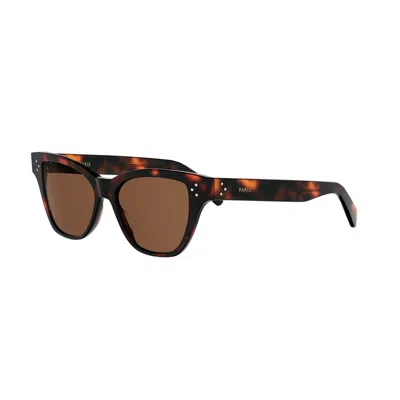 Celine Full Frame Sunglasses In Brown
