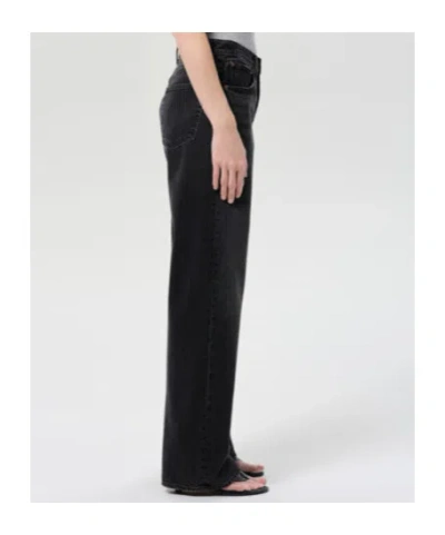 Agolde Belt Loop Jeans In Gray