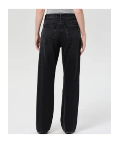 Agolde Belt Loop Jeans In Gray