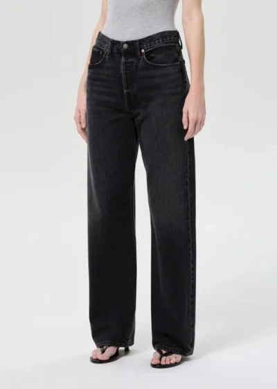 Agolde Belt Loop Jeans In Gray