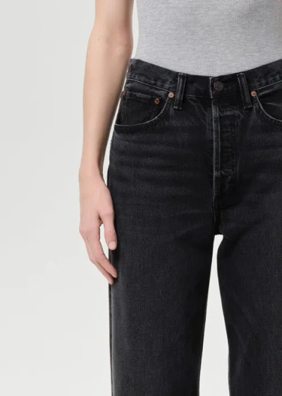Agolde Belt Loop Jeans In Gray