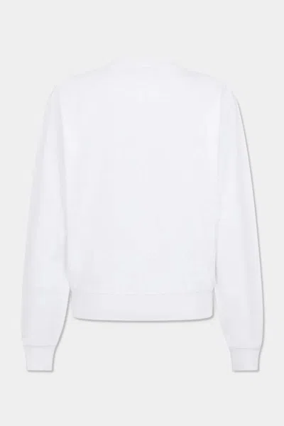 Dsquared2 Long-sleeved Sweatshirt In White