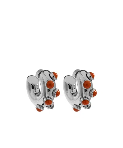 Marni Irregular Earrings In Gray