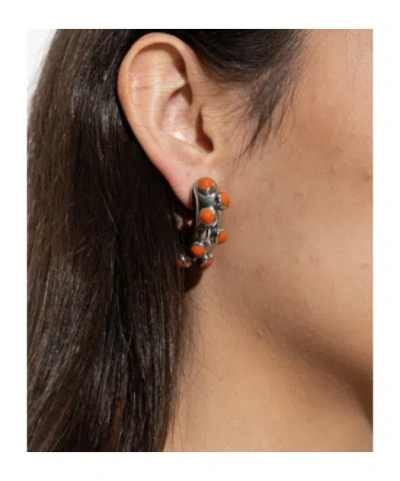 Marni Irregular Earrings In Gray