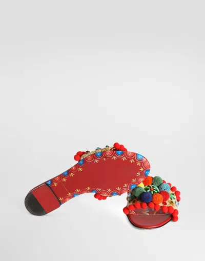 Dolce & Gabbana Ciabatta Flat In Multi
