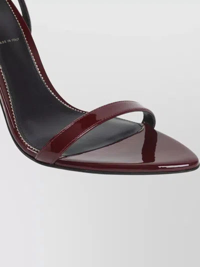 Tom Ford Red Ankle-strap Heels In Brown
