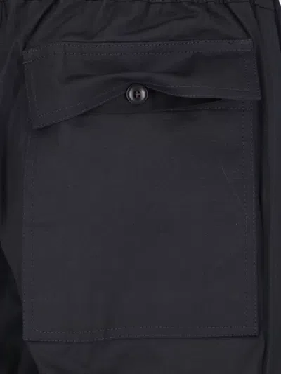 Rick Owens Straight Cut Shorts Buttoned Front Back Pocket In Black