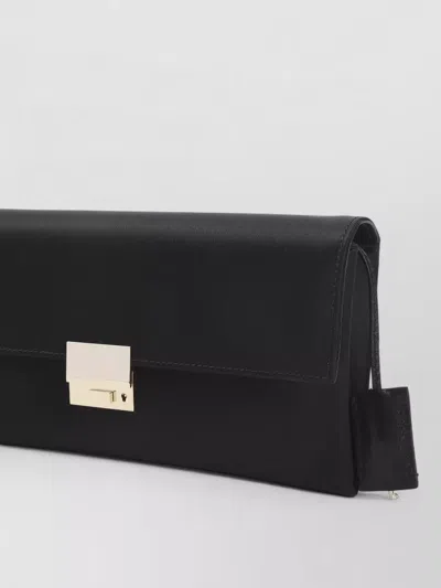 Tom Ford Black Solid Clutch In Black