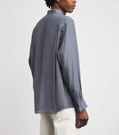 System Hidden Button Shirt In Multi