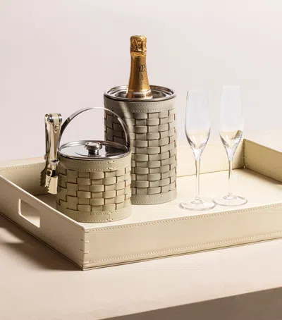Riviere Leather Barcelona Tray In Multi