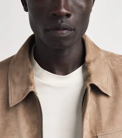 Canali Plain Cotton-jersey T-shirt In White