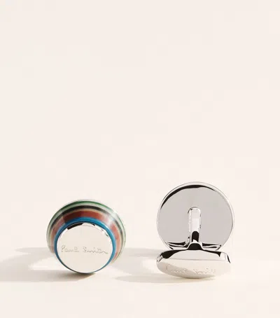Paul Smith Taper Cufflinks In Silver