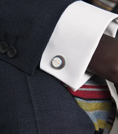 Paul Smith Taper Cufflinks In Silver