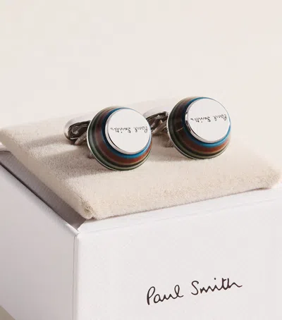 Paul Smith Taper Cufflinks In Silver