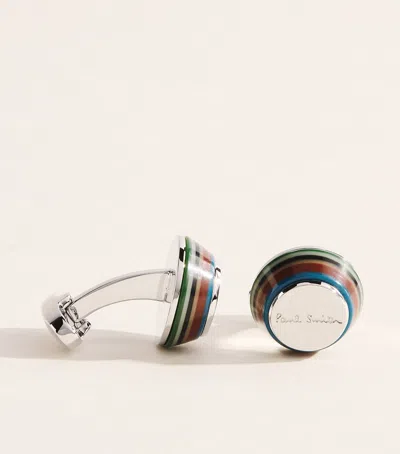 Paul Smith Taper Cufflinks In Silver