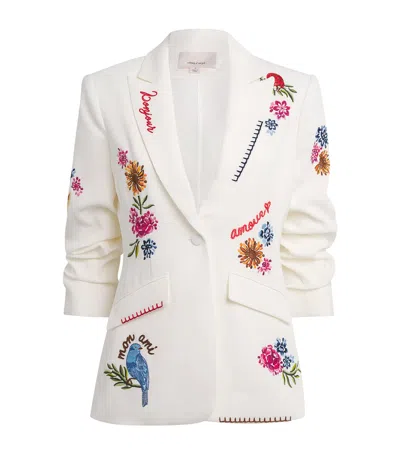 Cinq À Sept Cinq A Sept Celeste Vine Scrunched Cheyenne Blazer In Black