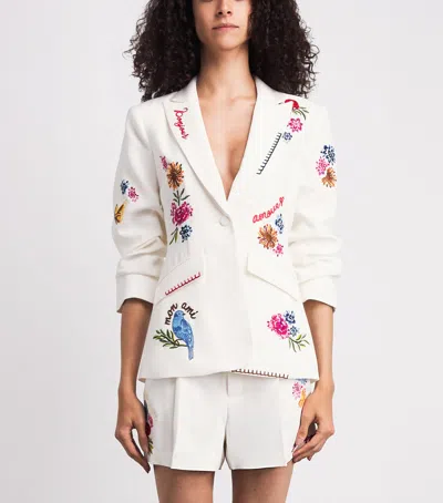 Cinq À Sept Cinq A Sept Celeste Vine Scrunched Cheyenne Blazer In Black
