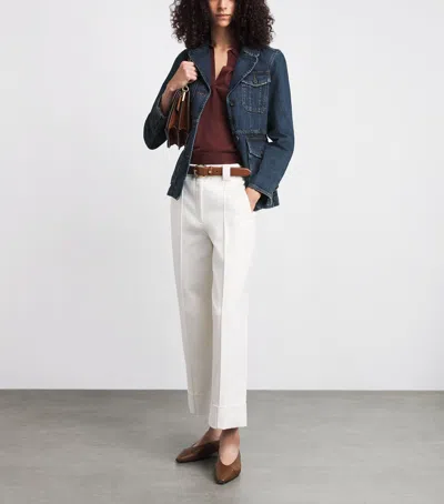 Me+em Slim Fit Utility Jacket Authentic Dark Blue Wash