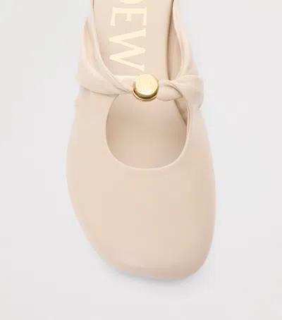 Loewe Yellow Solid Pebble Soft Mule In Multi