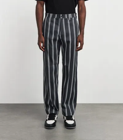 J. Lindeberg J Lindeberg 30y Devyn Stripe Golf Trousers In Black