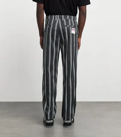 J. Lindeberg J Lindeberg 30y Devyn Stripe Golf Trousers In Black