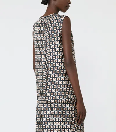 Max Mara Printed Silk Twill Top In Gray