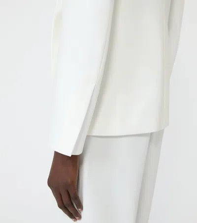 Max Mara Sash-tie Blazer In White