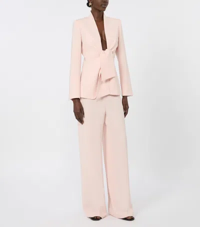 Max Mara Sash-tie Blazer In Blue