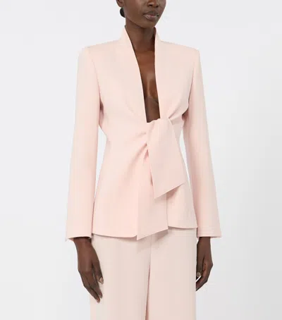 Max Mara Sash-tie Blazer In Blue