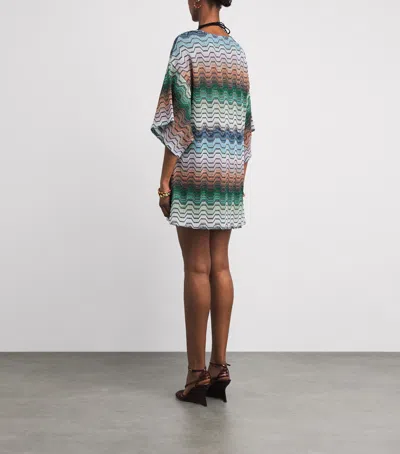 Missoni Chevron Mini Kaftan In Multi