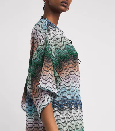 Missoni Chevron Mini Kaftan In Multi