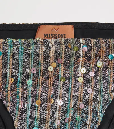 Missoni Sequin Triangle Bikini In Multi