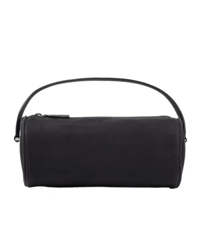 The Row Nineties Leather Crossbody Shoulder Bag In Black