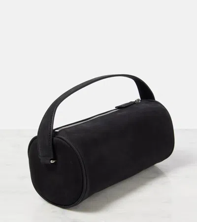 The Row Nineties Leather Crossbody Shoulder Bag In Black