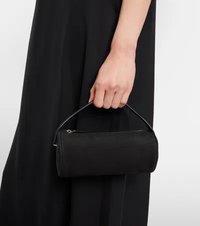 The Row Nineties Leather Crossbody Shoulder Bag In Black