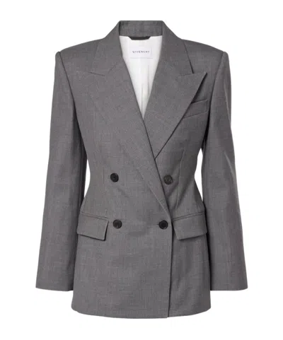 Givenchy Double Breasted Jacket Tuxedo In Gray