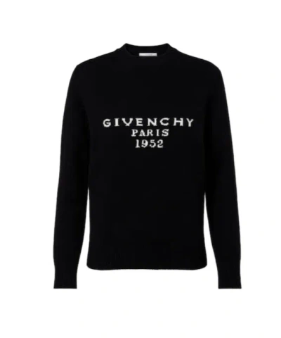 Givenchy Logo Wool And Cashmere Sweater In Black