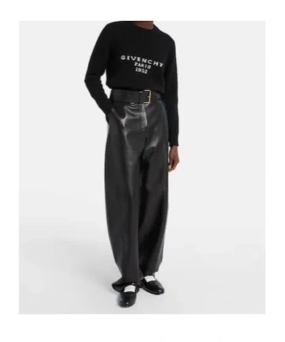 Givenchy Logo Wool And Cashmere Sweater In Black