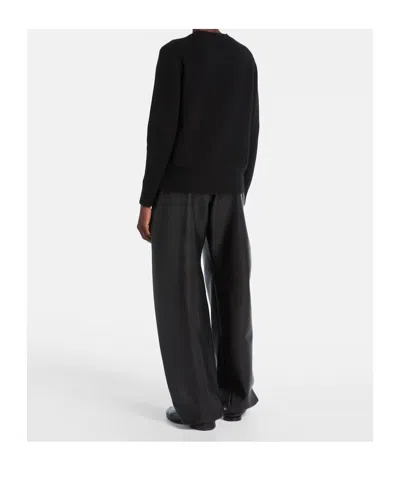 Givenchy Logo Wool And Cashmere Sweater In Black