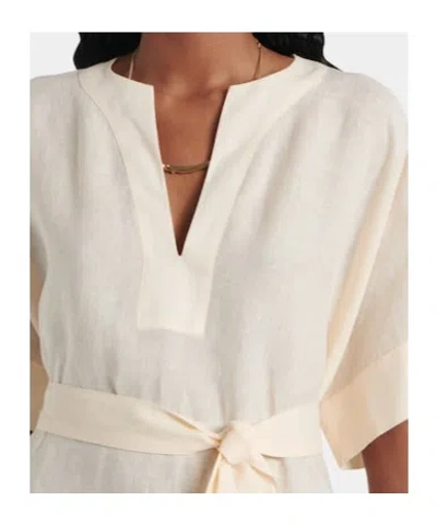 Eres Bibi Linen Kaftan In Neutral