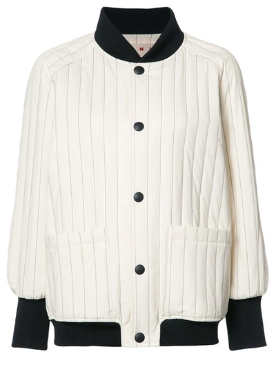 Shop Marni Quilted Bomber Jacket