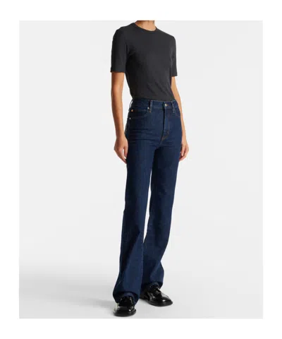 Frame Reboot High-rise Bootcut Jeans In Blue