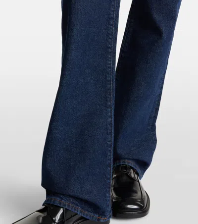 Frame Reboot High-rise Bootcut Jeans In Blue