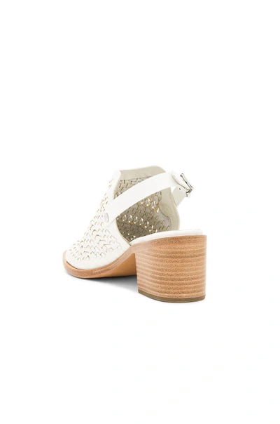 Shop Rag & Bone Wyatt Mid Heel In Ivory Woven