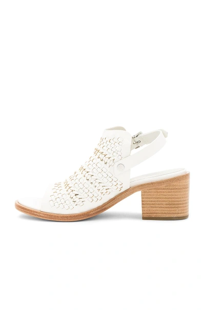 Shop Rag & Bone Wyatt Mid Heel In Ivory Woven