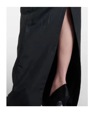 Rebecca Vallance Amaro Off-the-shoulder Taffeta Maxi Dress In Black