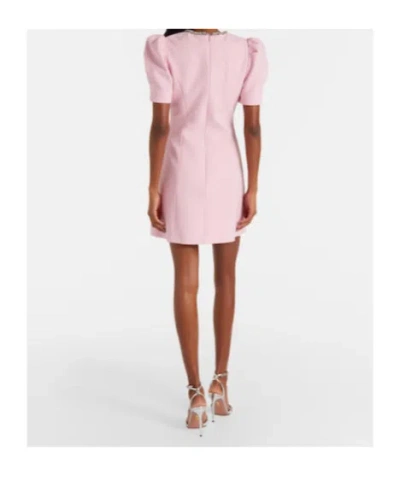 Rebecca Vallance Nemy Crystal-embellished Crepe Mini Dress In Pink
