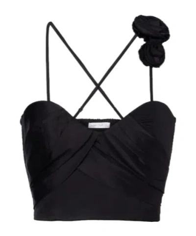 Poupette St Barth Top Palmire In Black