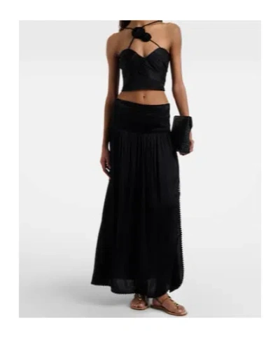 Poupette St Barth Top Palmire In Black